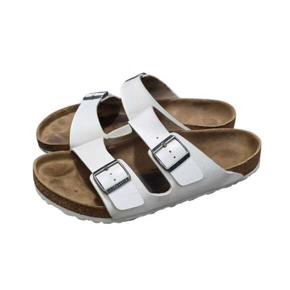 Birkenstock Arizona Sandals Mens Birko Flor White Shoes US Size 12 EU 45 - Picture 8 of 10